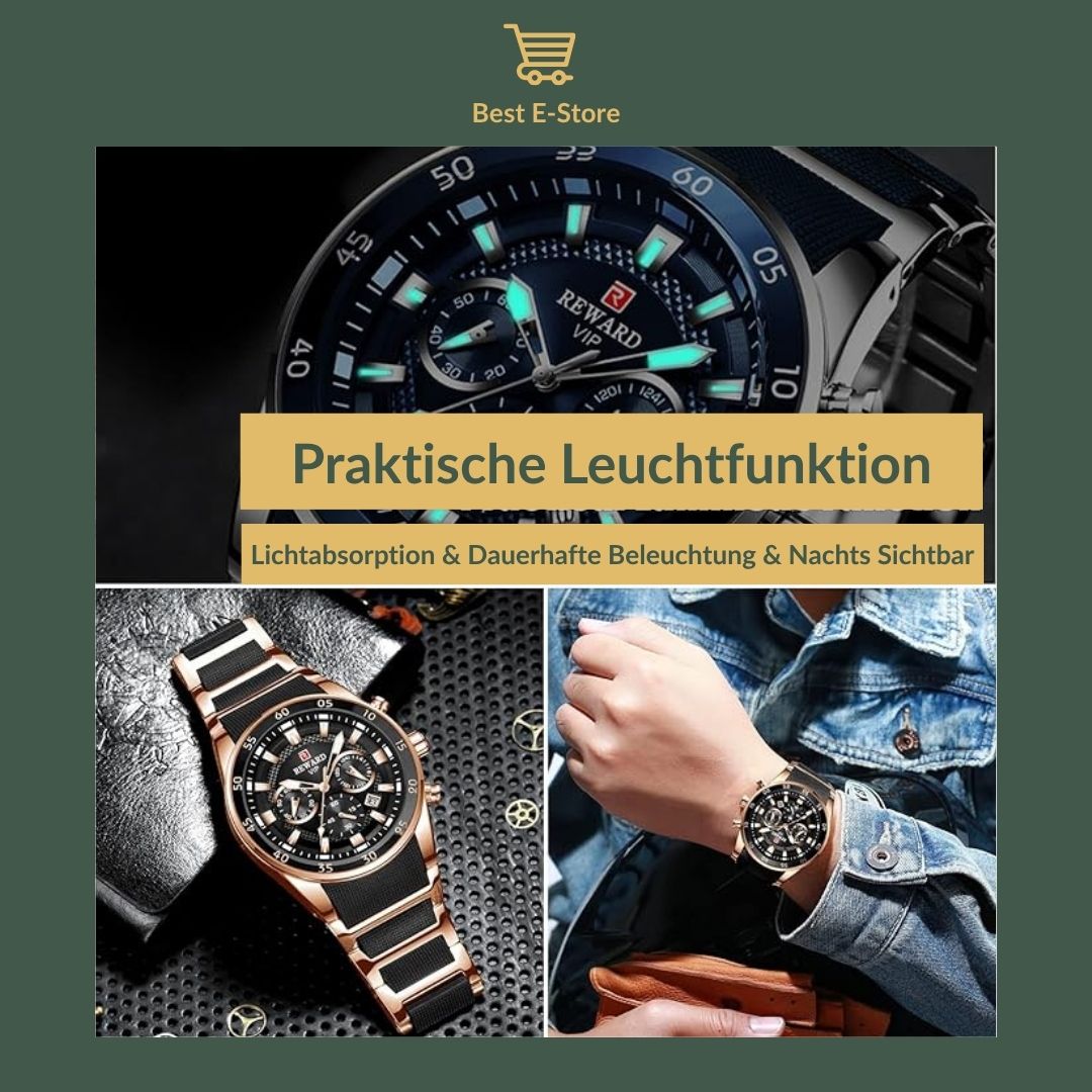 ⭐ Premium Herrenarmbanduhr: Elegantes Design, hoher Tragekomfort & perfekte Geschenkidee 🎁