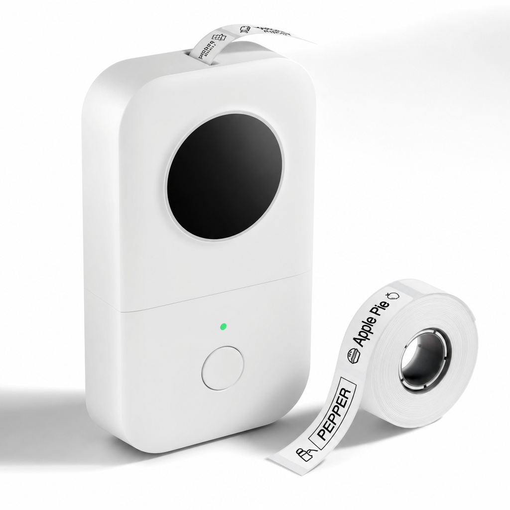 Portable Bluetooth Label Maker - Inkless Thermal Printer for Home & Office