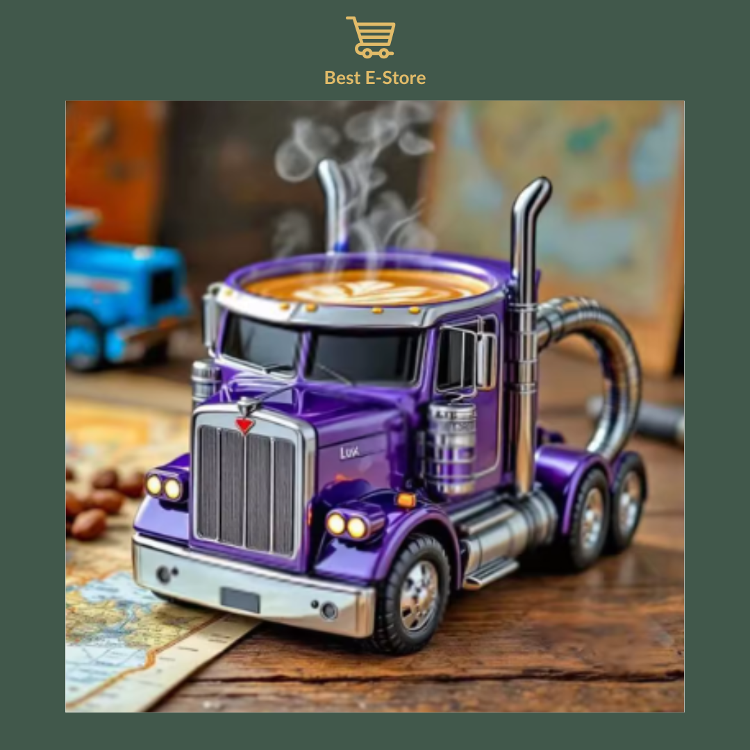 🚛Semi-vrachtwagen koffiemok: Perfect cadeau voor vrachtwagenliefhebbers ☕
