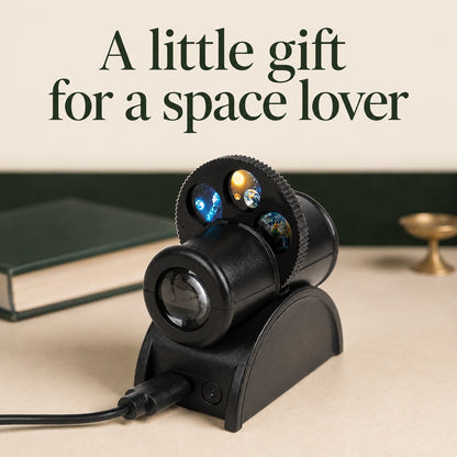 Compact Moon and Star Projector Lamp Gift for Space Lovers