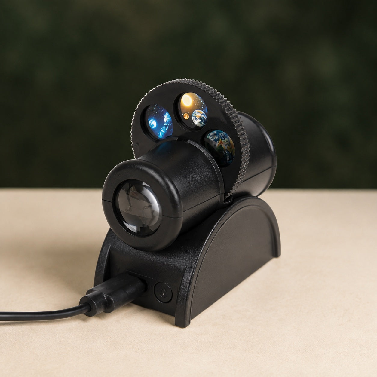 Compact Moon and Star Projector Lamp with Easy Disc Selection