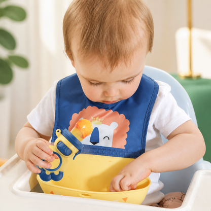Silicone Baby Food Feeder with Easy-Grip Flower-Shaped Handle