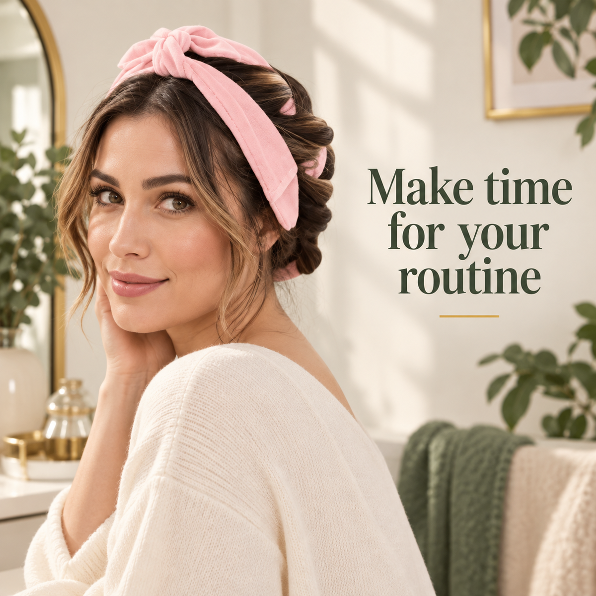 Pink Heatless Curling Ribbon Set for Your At-Home Hair Ritual