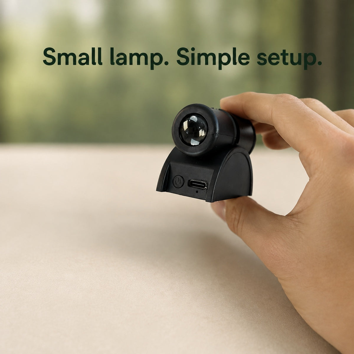Compact Moon and Star Projector Lamp with Easy Disc Selection