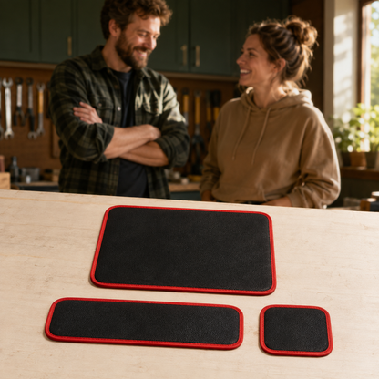 Magnetic Tool Mat Set with Three Sizes for Neater Garage Repairs