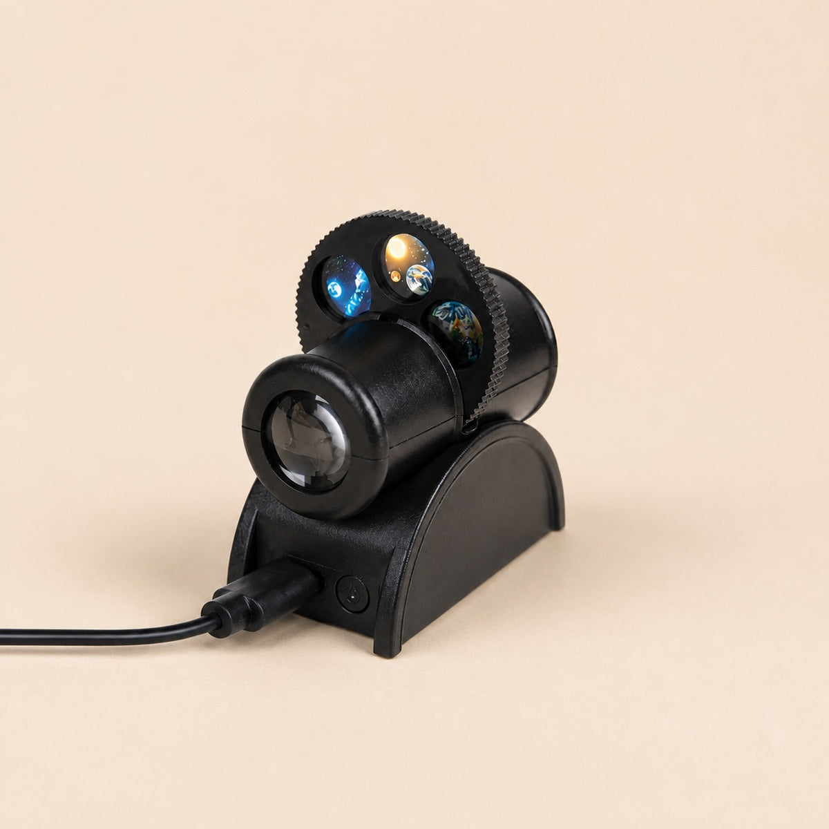 Compact Moon and Star Projector Lamp with Easy Disc Selection