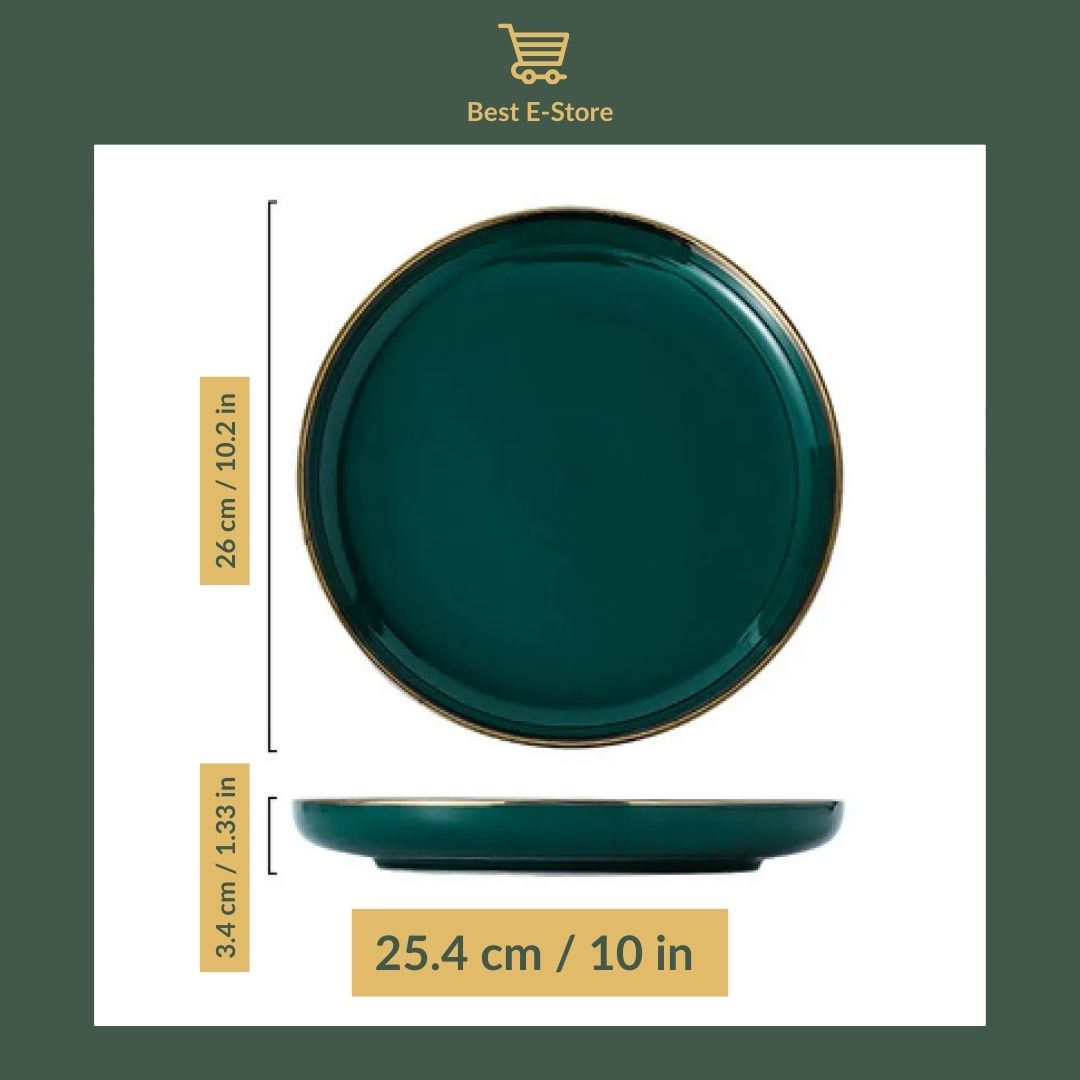 🌿 Elegant Green Ceramic Tableware – Handmade Perfection for the Dining Table 🍽️