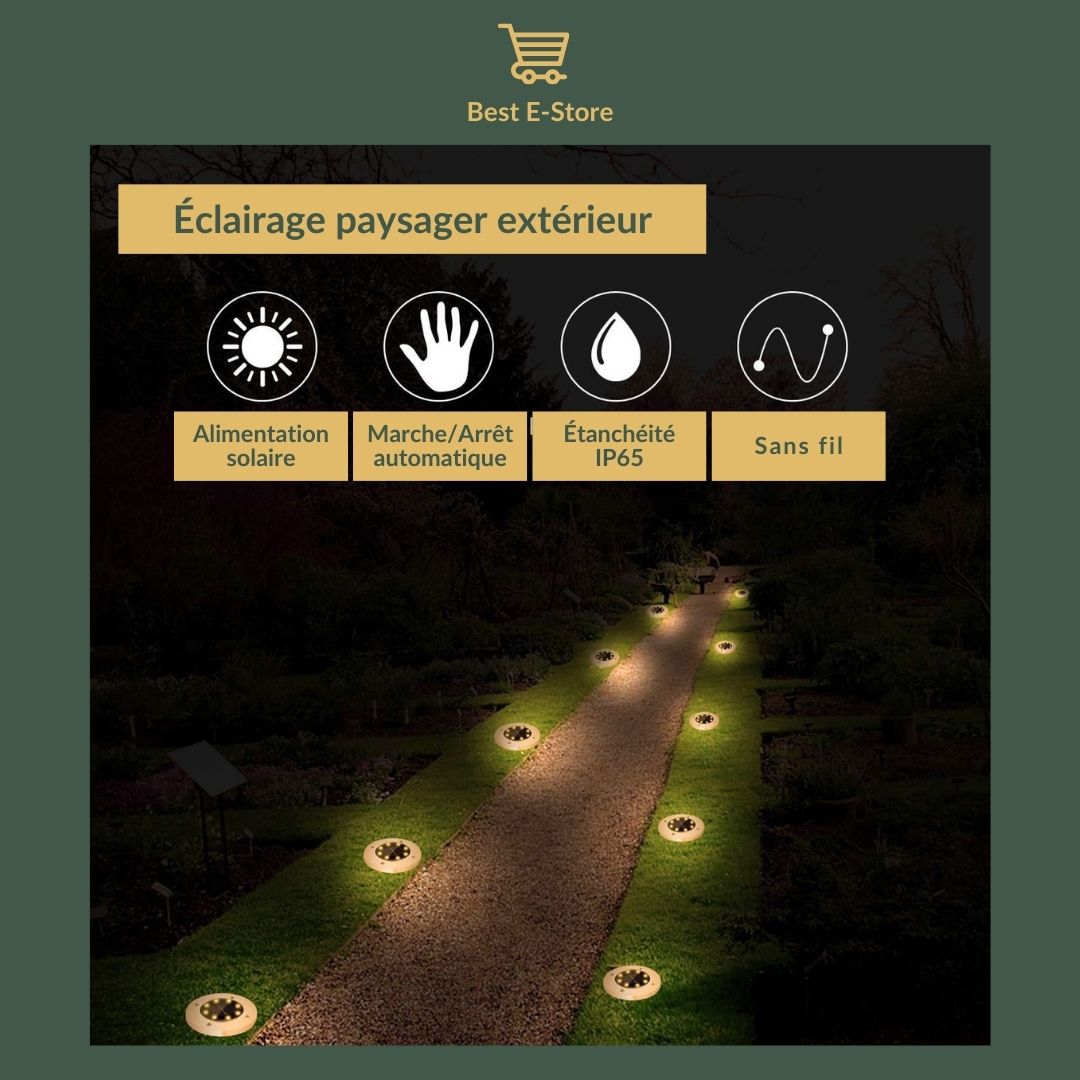 Nouvelles lampes de jardin étanches à énergie solaire