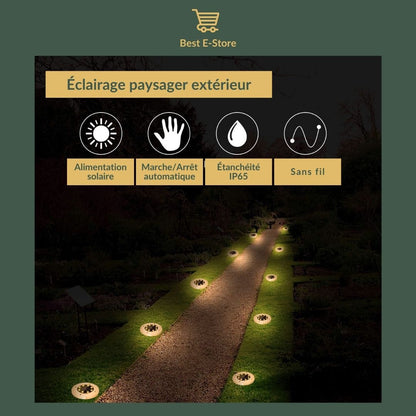 Nouvelles lampes de jardin étanches à énergie solaire