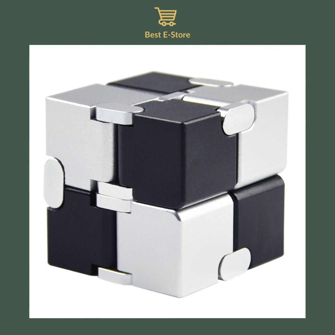 🌟 Stay Calm & Focused: Premium Aluminum Infinity Cube – The Ultimate Stress Buster