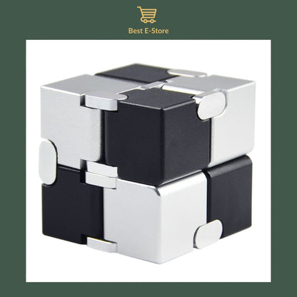 🌟 Stay Calm & Focused: Premium Aluminum Infinity Cube – The Ultimate Stress Buster