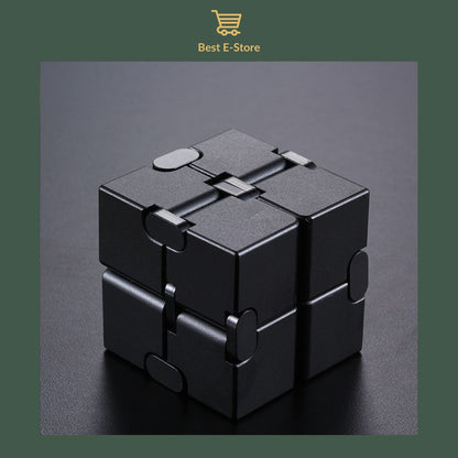 🌟 Stay Calm & Focused: Premium Aluminum Infinity Cube – The Ultimate Stress Buster