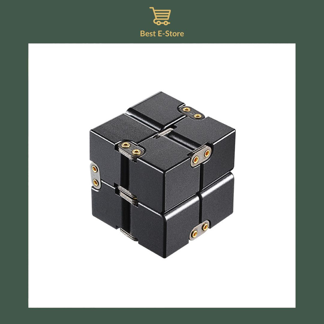 🌟 Stay Calm & Focused: Premium Aluminum Infinity Cube – The Ultimate Stress Buster