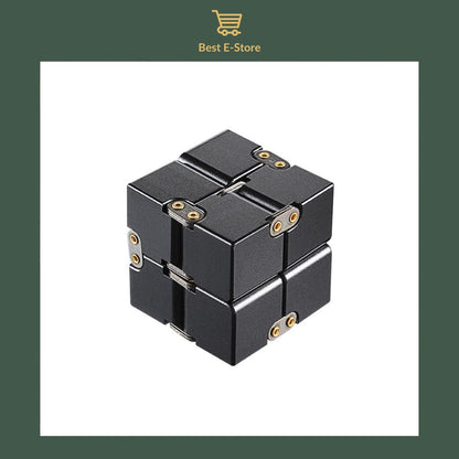 🌟 Stay Calm & Focused: Premium Aluminum Infinity Cube – The Ultimate Stress Buster