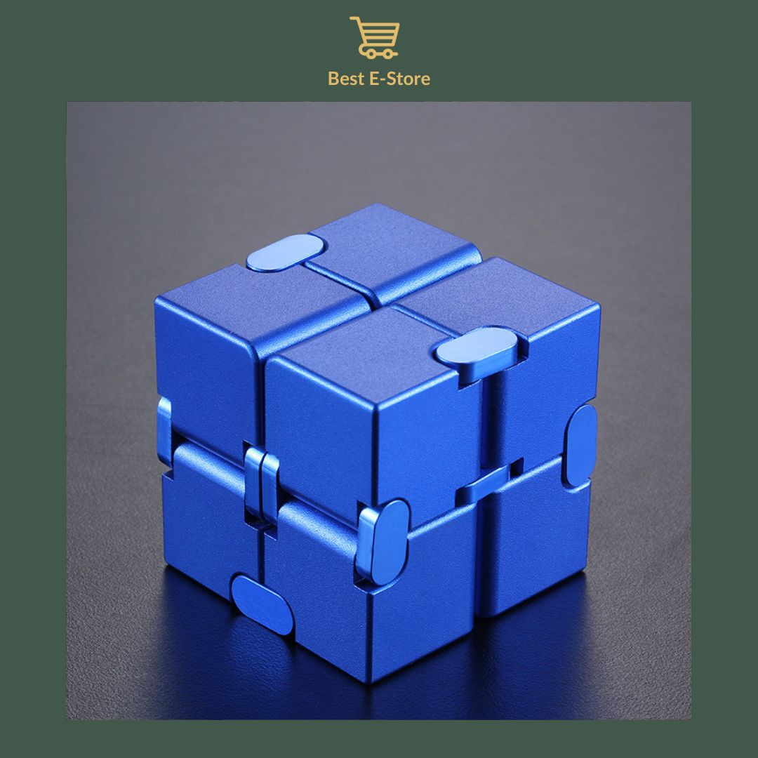 🌟 Stay Calm & Focused: Premium Aluminum Infinity Cube – The Ultimate Stress Buster