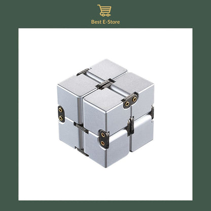 🌟 Stay Calm & Focused: Premium Aluminum Infinity Cube – The Ultimate Stress Buster