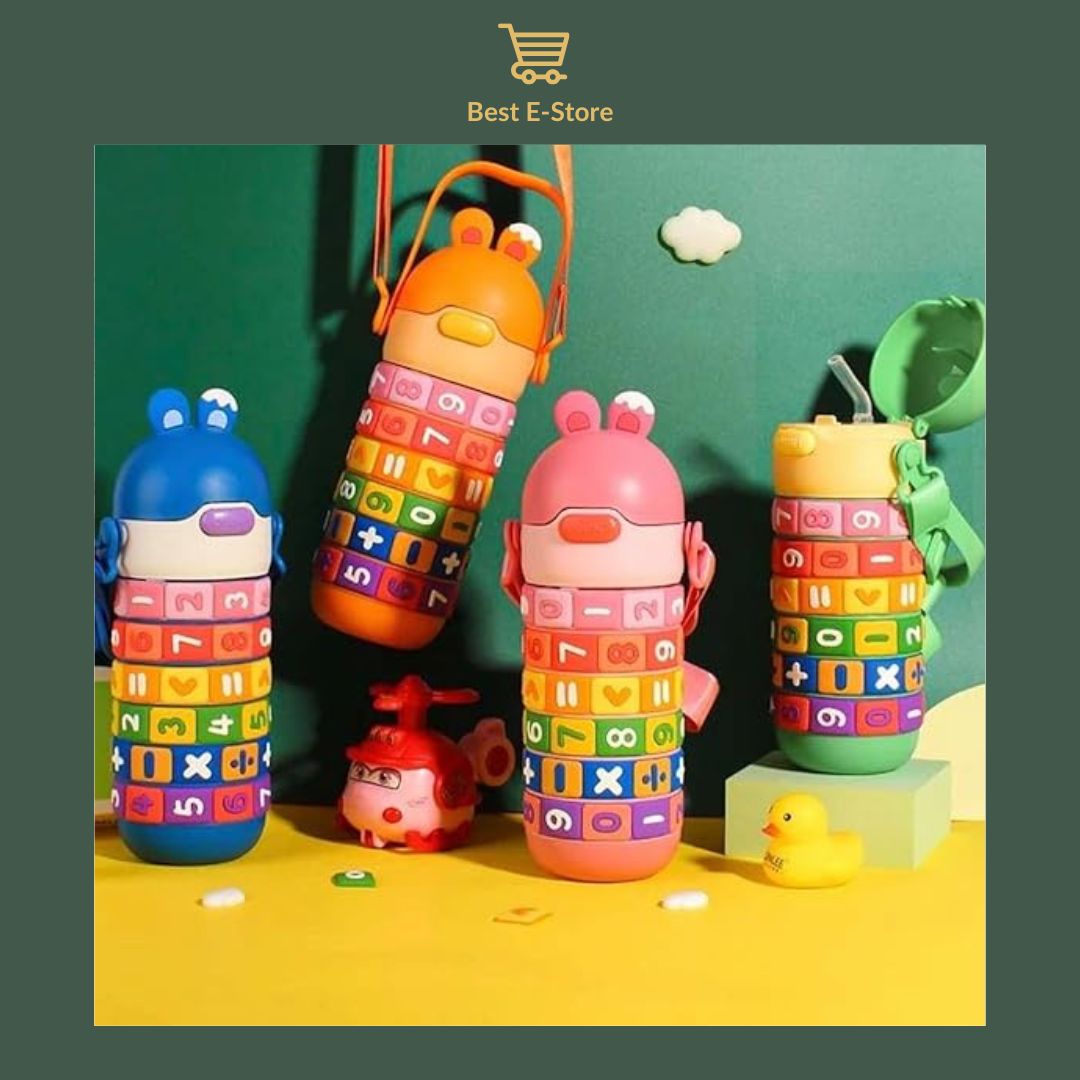 🎒 Smart Math Water Bottle: Learn & Stay Hydrated 💡 – Best E-Store