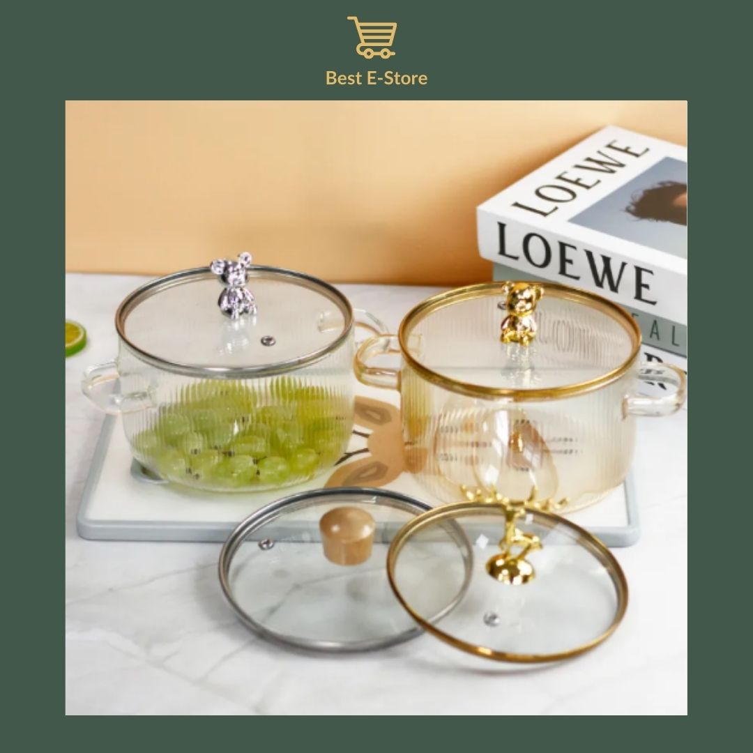 🌟Light Luxury Borosilicate Pot Collection:  Sophistication Meets Functionality🍵