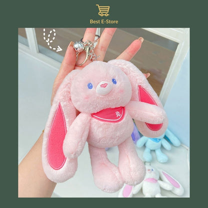 🌈 Fun & Functional: Stress-Relief Rabbit Keychain