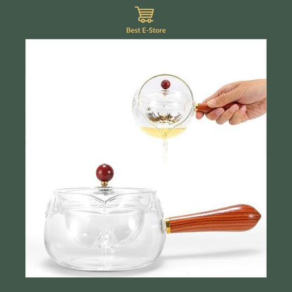 💧 Pure Elegance Rotating Teapot Set 🌼🍵