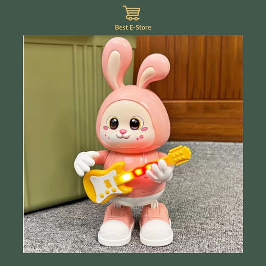 🌟🎸 Rabbit Guitarist Toy: Dynamic Music & Colorful Lights 🐇🎵