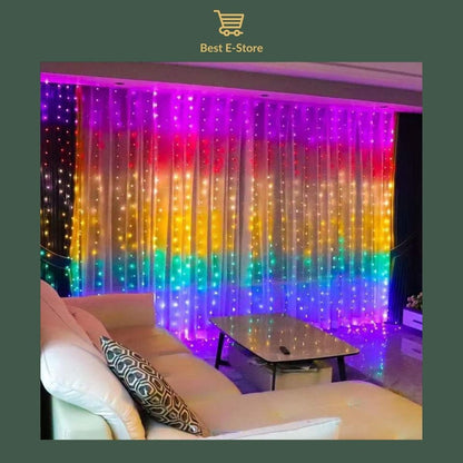 🌈✨ Illuminate Your Space: Bluetooth App Control Curtain Lights - Transform Your Space with 400 LEDs