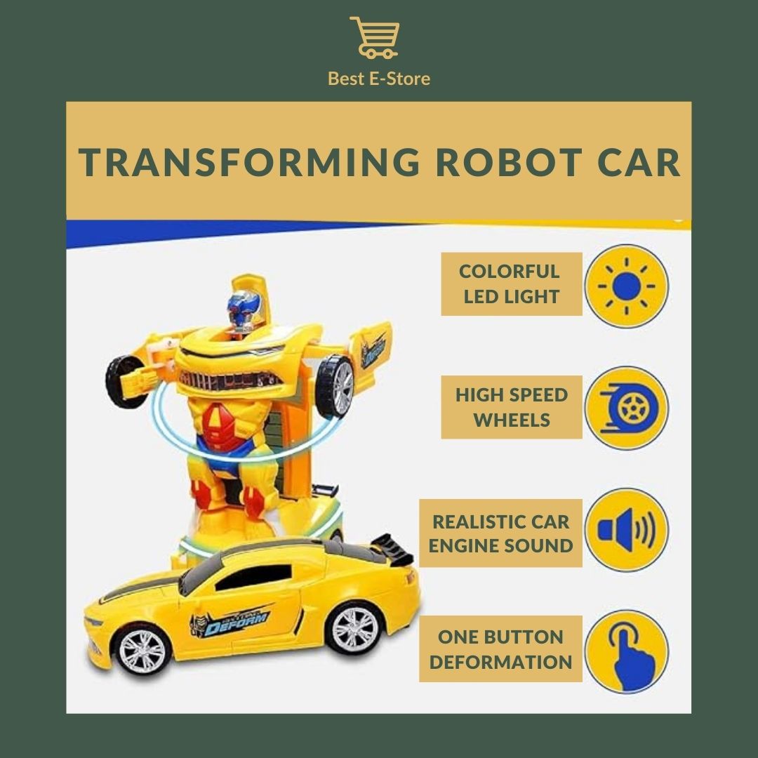 🚀 Ignite Your Child's Imagination! 💫: The Ultimate Multifunctional Robot Car Toy 🌈