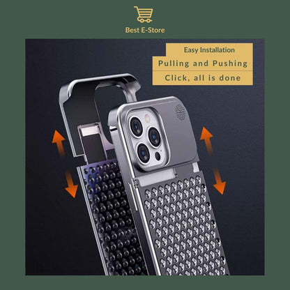 🚀FortressGuard: Edge-Raised Aluminum Alloy Case for iPhone - Stylish Defense🌈🔐