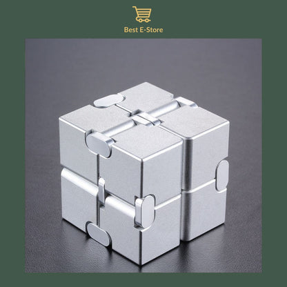 🌟 Stay Calm & Focused: Premium Aluminum Infinity Cube – The Ultimate Stress Buster