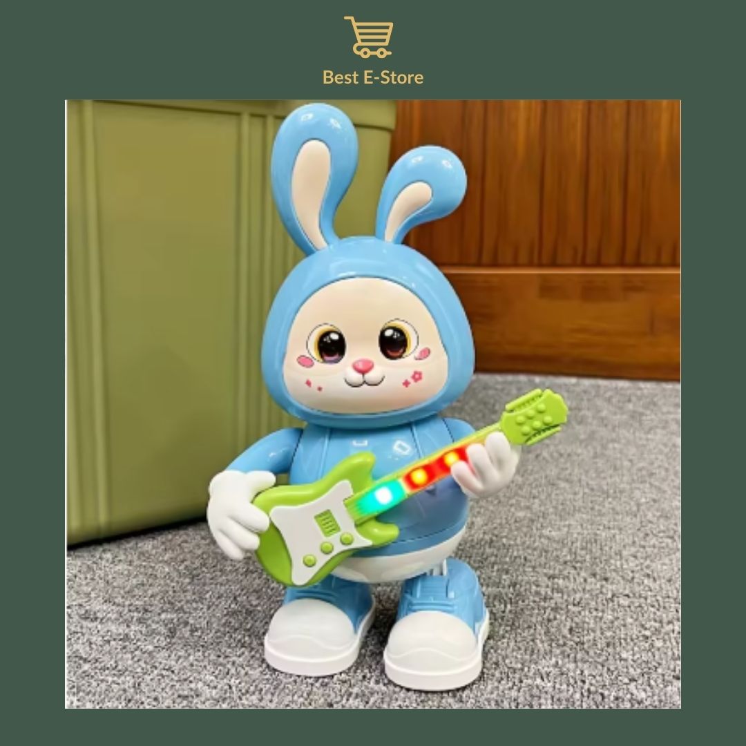 🌟🎸 Rabbit Guitarist Toy: Dynamic Music & Colorful Lights 🐇🎵