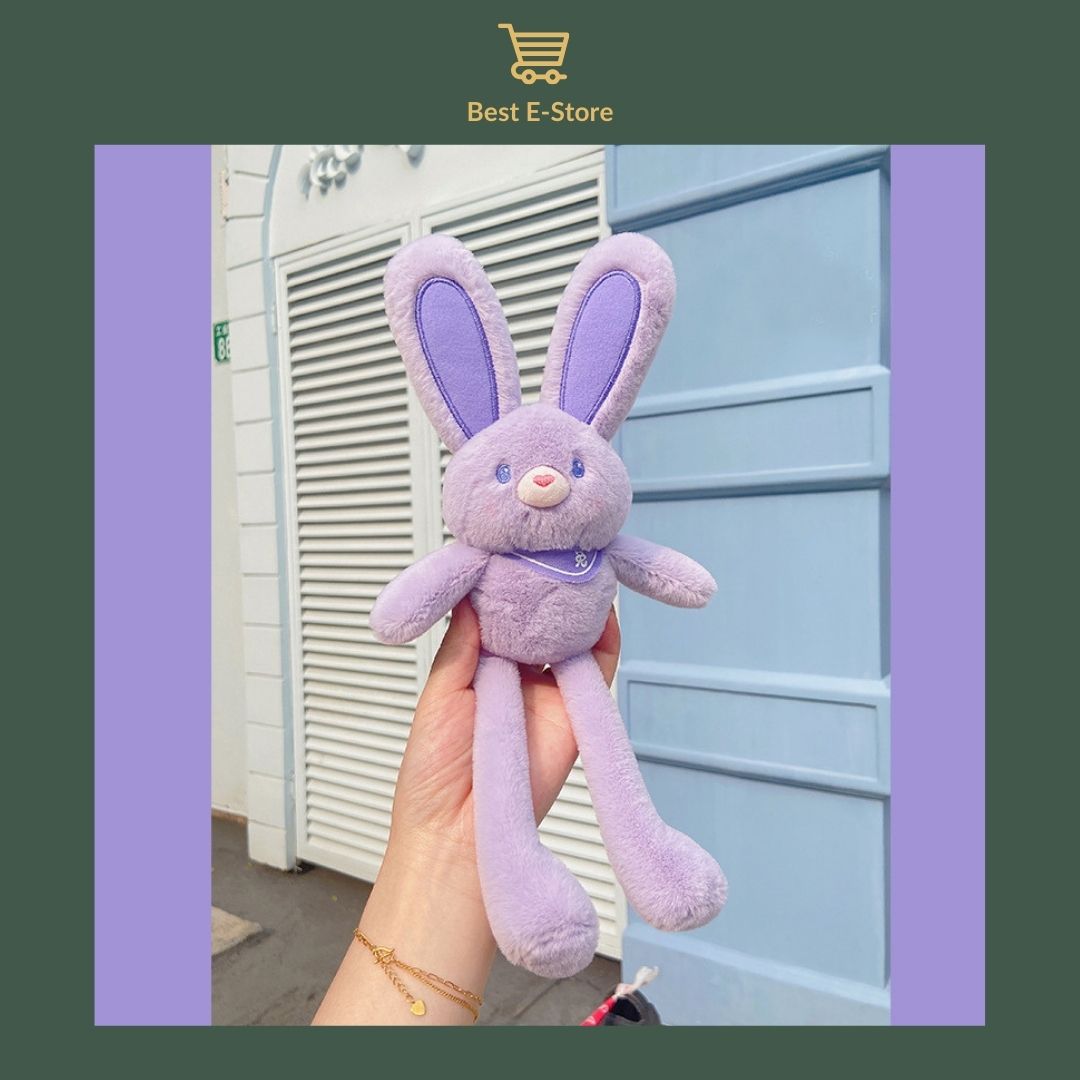 🌈 Fun & Functional: Stress-Relief Rabbit Keychain