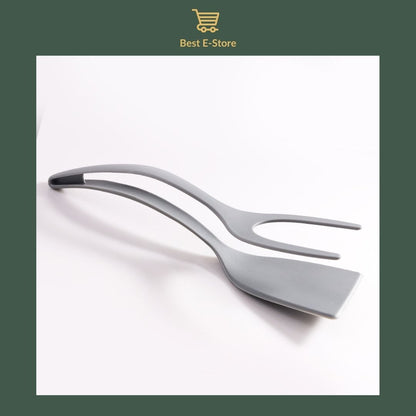 🌟 Non-Stick Cooking Companion: The 2-in-1 Silicone Spatula