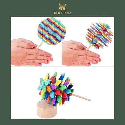 🎁 Gift of Art: Wooden Spiral Lollipop - Relaxation and Decor Combined ✨