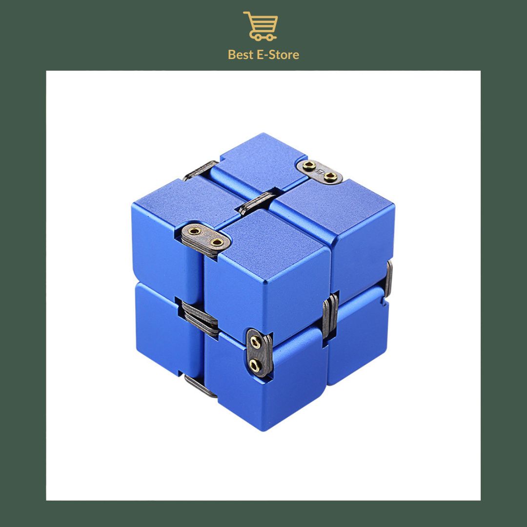 🌟 Stay Calm & Focused: Premium Aluminum Infinity Cube – The Ultimate Stress Buster