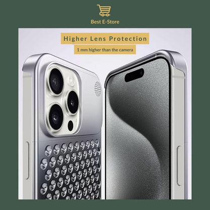 🚀FortressGuard: Edge-Raised Aluminum Alloy Case for iPhone - Stylish Defense🌈🔐