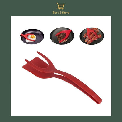 🌟 Non-Stick Cooking Companion: The 2-in-1 Silicone Spatula