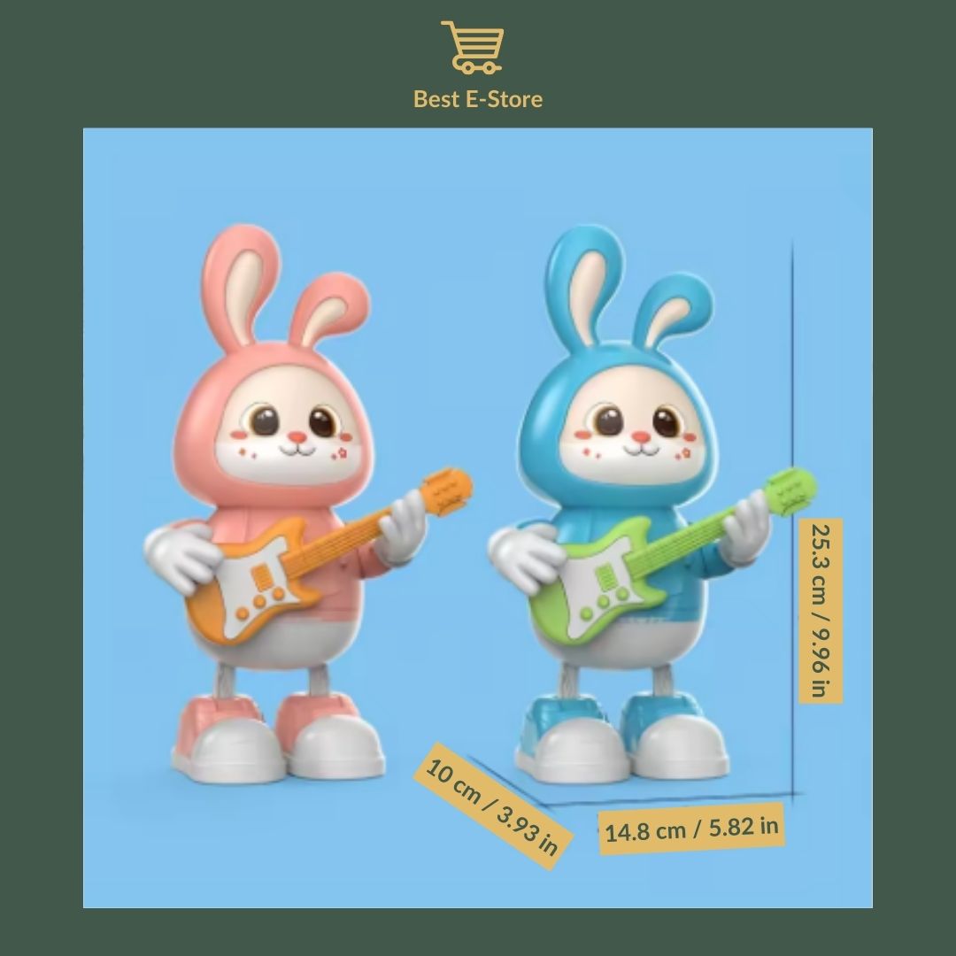 🌟🎸 Rabbit Guitarist Toy: Dynamic Music & Colorful Lights 🐇🎵