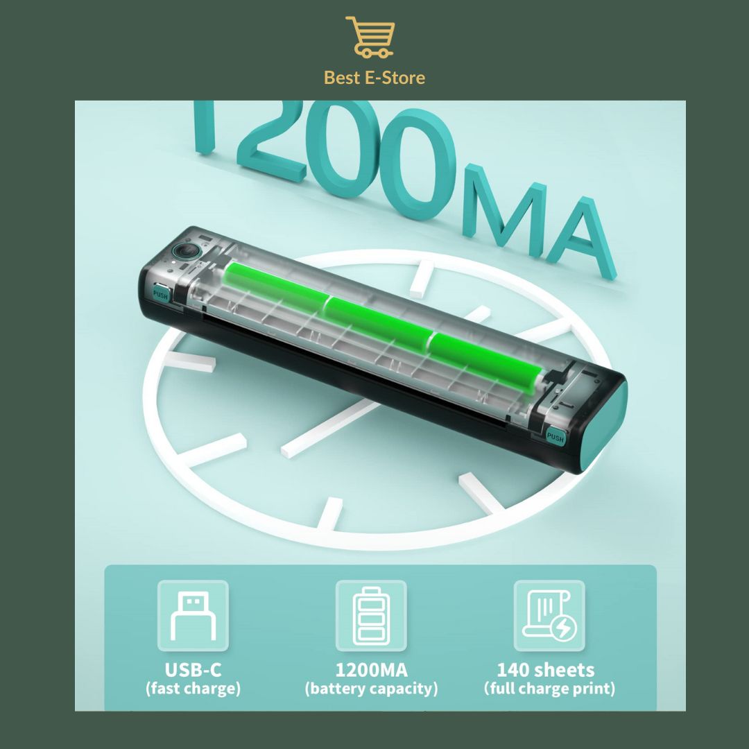 Portable EcoPrint Solution: Inkless Bluetooth Printer