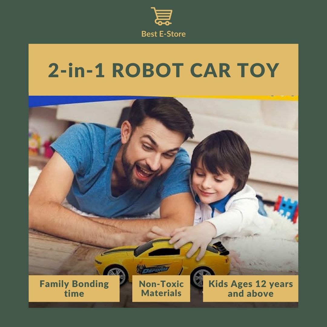 🚀 Ignite Your Child's Imagination! 💫: The Ultimate Multifunctional Robot Car Toy 🌈