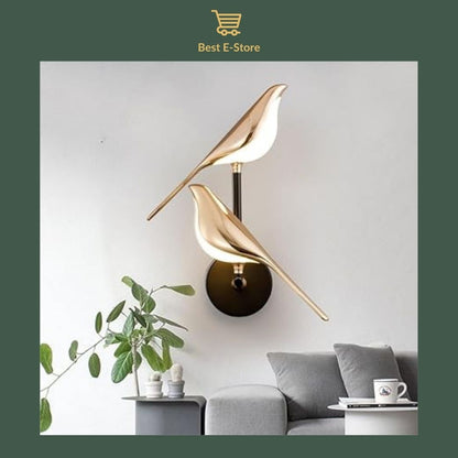 🕊️💡 Radiant Wings: Nordic Bird Wall Sconce 🏠