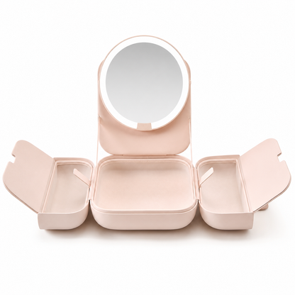 Lighted Makeup Mirror with Bag for Confident, Flawless Beauty On the Go