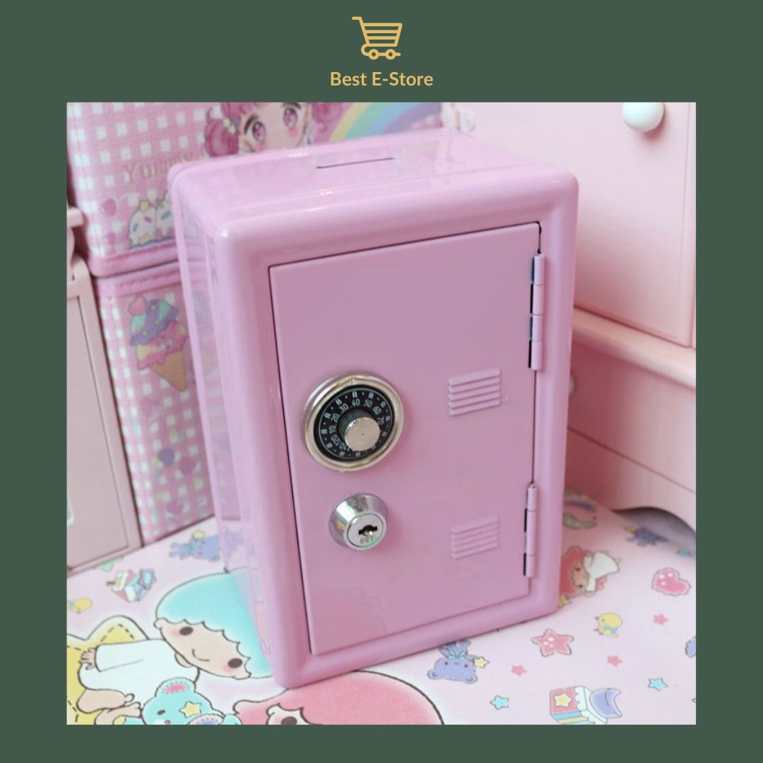 🔒 Secure-Saver: Metal Money Box with Dual Lock System