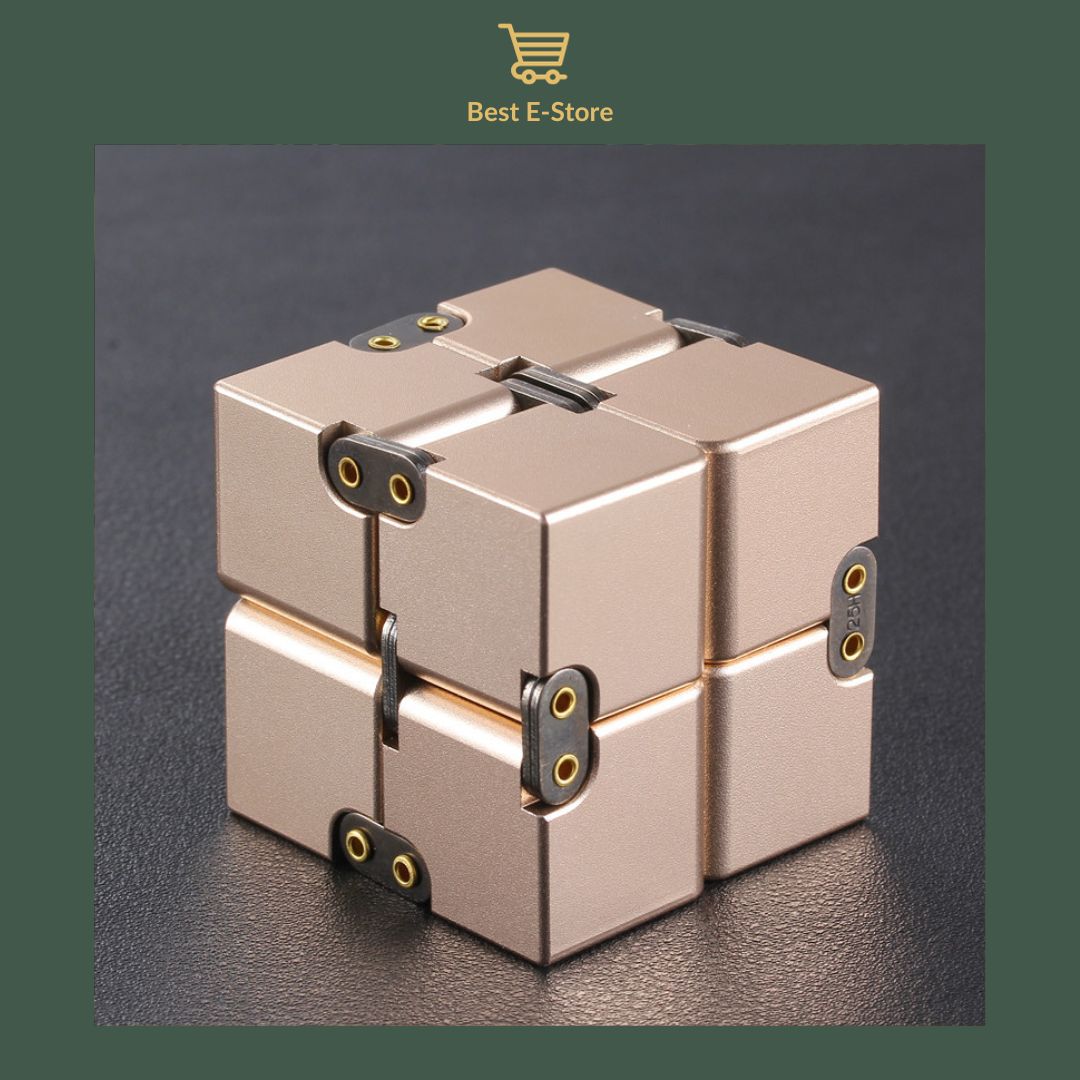 🌟 Stay Calm & Focused: Premium Aluminum Infinity Cube – The Ultimate Stress Buster