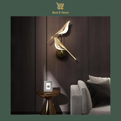 🕊️💡 Radiant Wings: Nordic Bird Wall Sconce 🏠