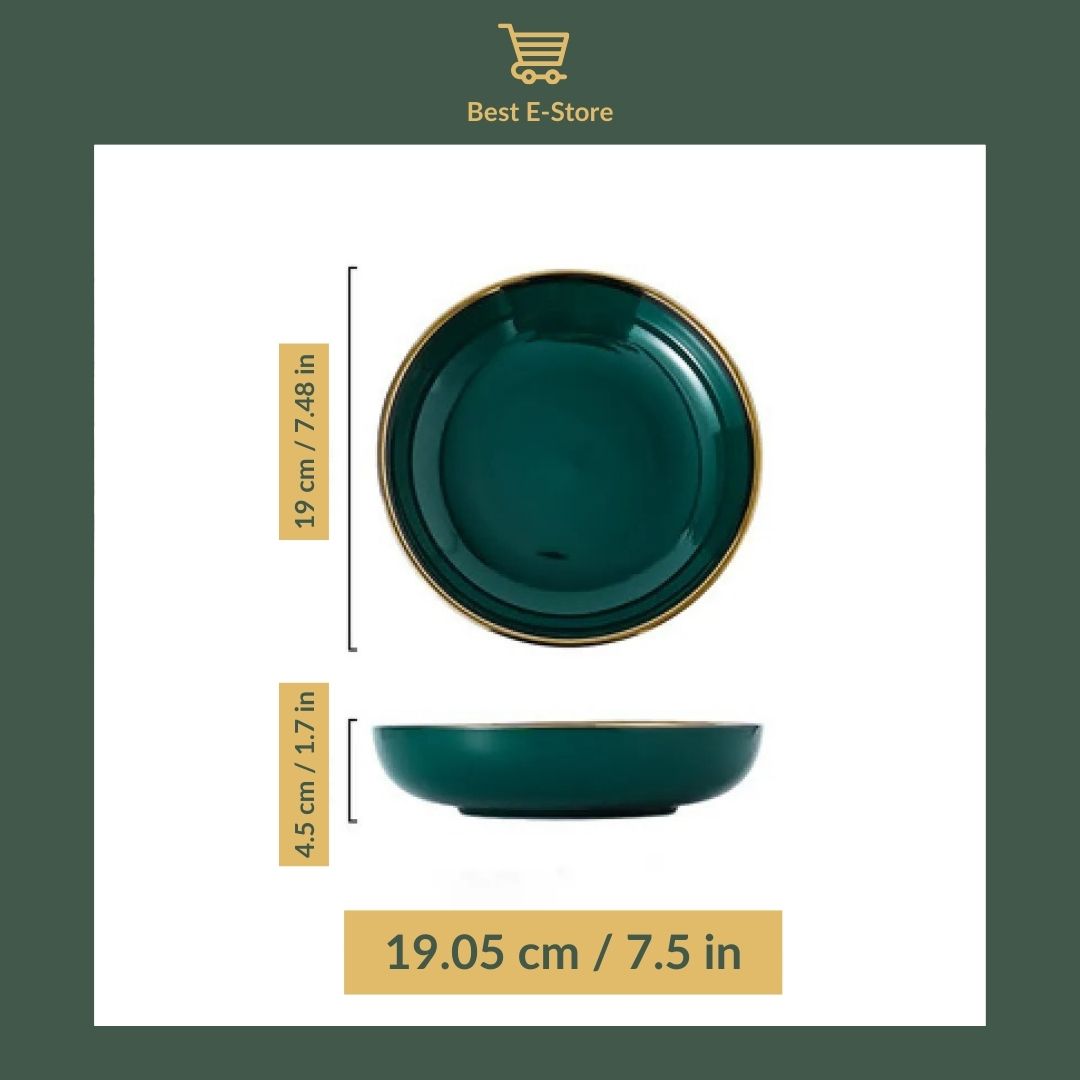 🌿 Elegant Green Ceramic Tableware – Handmade Perfection for the Dining Table 🍽️