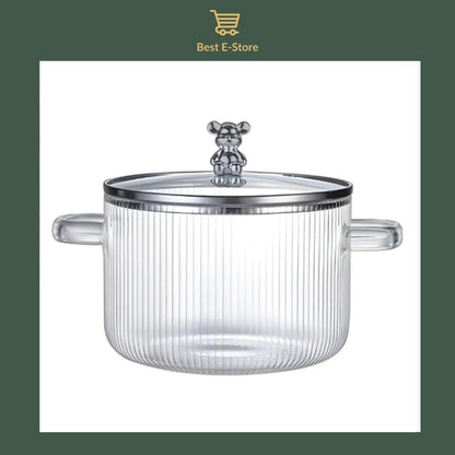 🌟Light Luxury Borosilicate Pot Collection:  Sophistication Meets Functionality🍵