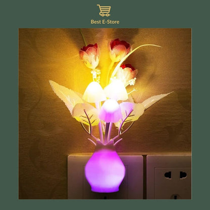 🎁 Flexible Magic Vase with Mushrooms & Rose - Ideal Gift 🎁