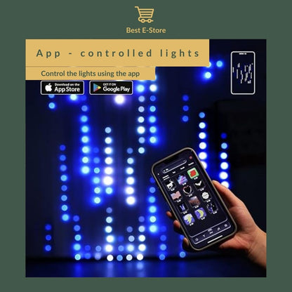 🌈✨ Illuminate Your Space: Bluetooth App Control Curtain Lights - Transform Your Space with 400 LEDs