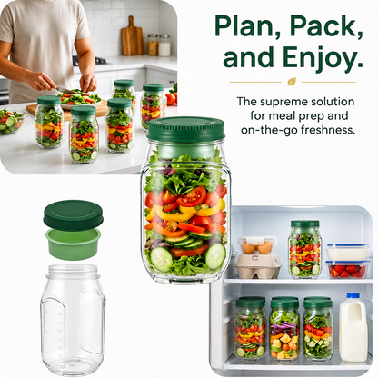 All-in-One Salad Container Gift for Health-Conscious Foodies