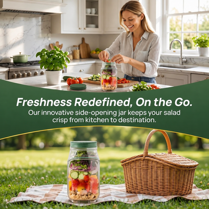 All-in-One Salad Container Gift for Health-Conscious Foodies